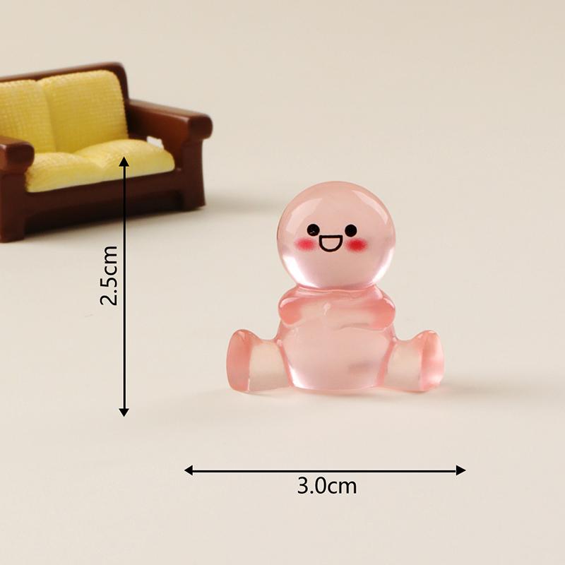 Cartoon Simulation Mini Luminous Miniature Figurine Cute Ornament Kawaii Desktop Diy Home Decoration Children Accessories Gifts