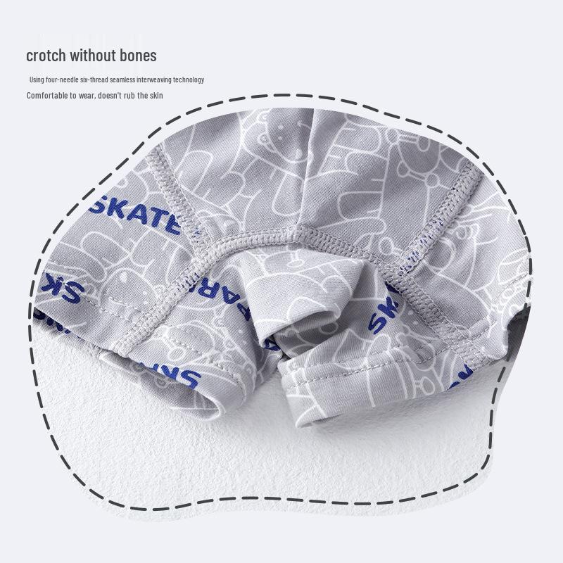 Детские дышащие боксеры-брифы из чистого хлопка и модала, влагоотводящие, упаковка 50 штук, доступны в размерах S, M, L