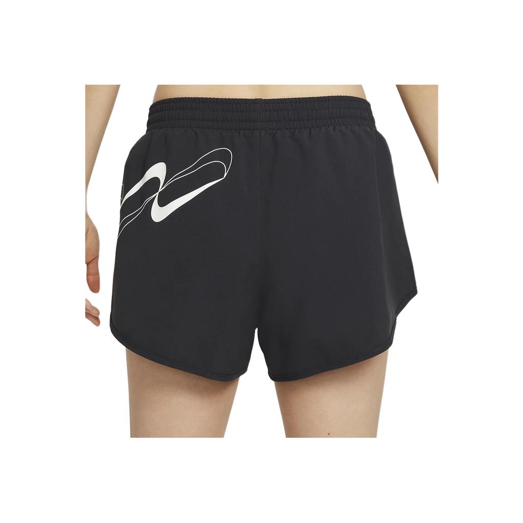 Nike Быстросохнущие дышащие шорты с логотипом на шнуровке, повседневные шорты для фитнеса, женские шорты черного цвета DD5972-045