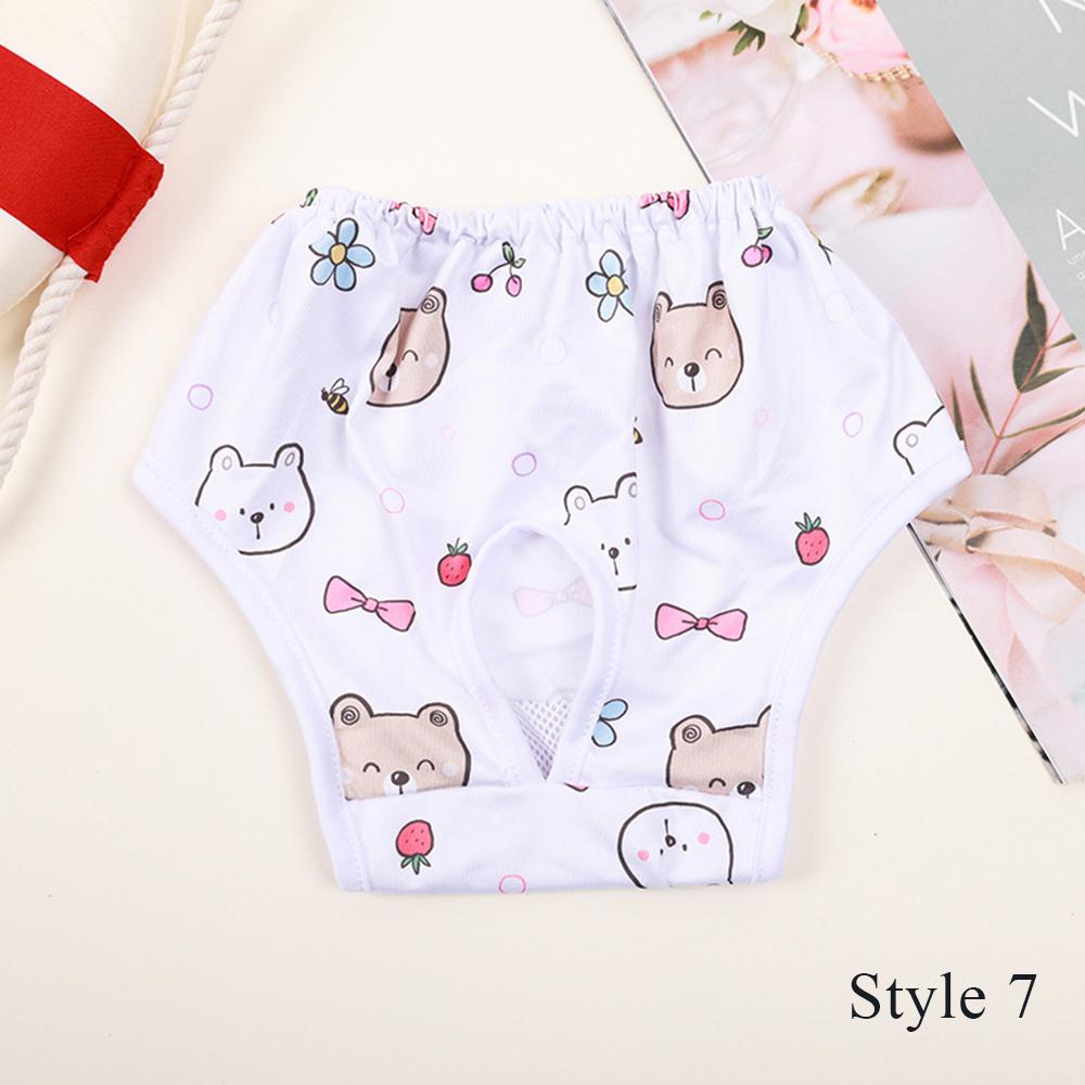 Физиологические штаны для домашних животных, впитывающие подгузники для собак, узор, нижнее белье для домашних животных, дышащая многоразовая одежда для собак, эластичные штаны для щенков