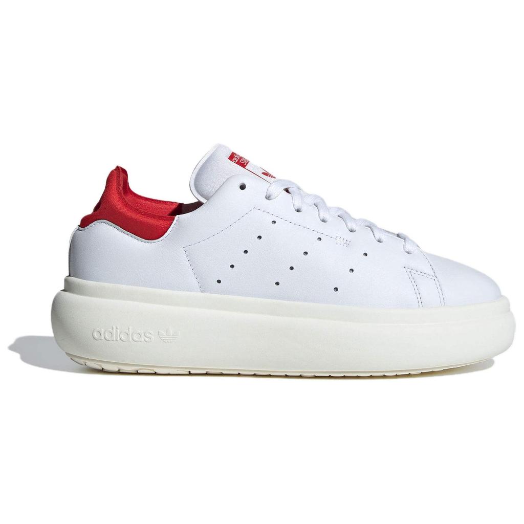 Adidas Stan Smith Platform White Scarlet Женские кроссовки Cloud-White Off-White Better-Scarlet IE0452