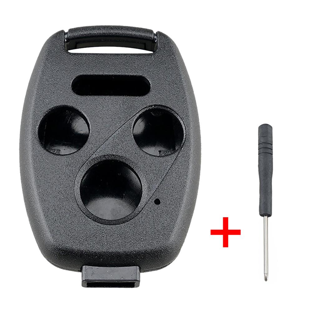 Чехол для автомобильного ключа, чехол для дистанционного брелока, 2+1 кнопка, 3+1 кнопка, прямой корпус ключа для Honda Cr-V Civic Insight 2003–2013 гг. Чехол для брелока
