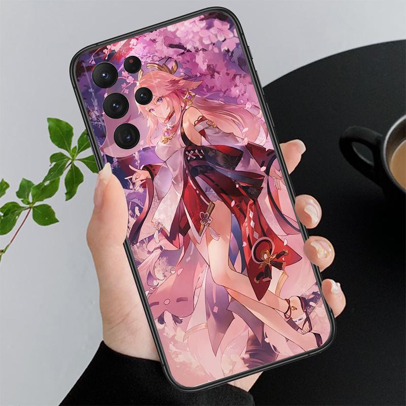 Чехол для телефона Genshin Impact Anime для Samsung A52S A21S A33 A23 A13 A14 A32 A52 A53 A54 A51 A71 M51