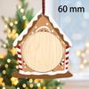 with Hanging Ropes Photo Frame Wooden Xmas Tree Decorations Picture Ornaments for Christmas Tree