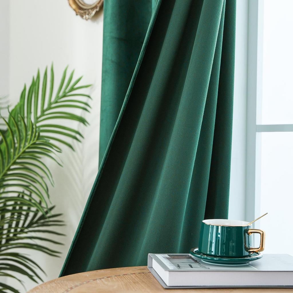 Бархатные оконные плотные шторы с люверсами, 2 панели для спальни, гостиной, офиса