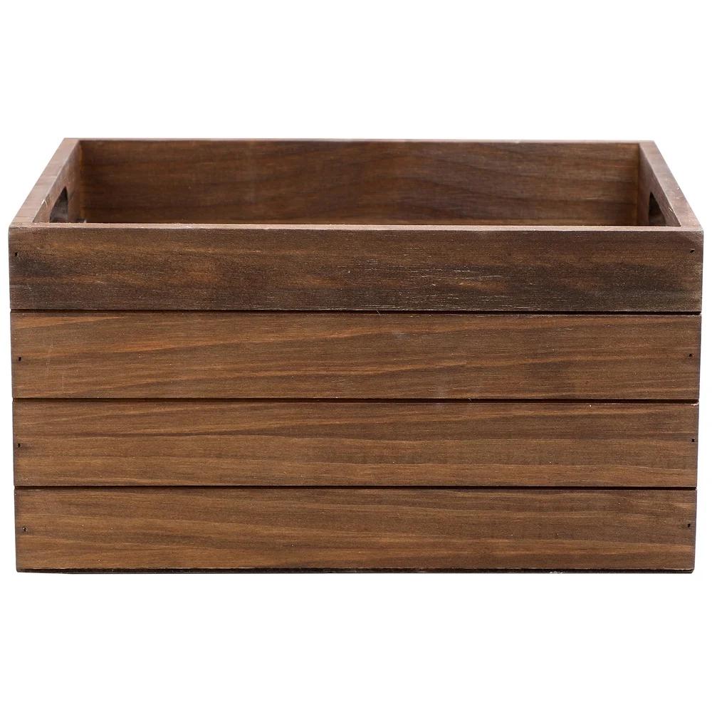 Деревянный ящик для хранения с меловой доской Многофункциональный органайзер для хранения Декоративный предмет с ручками Дом и дети