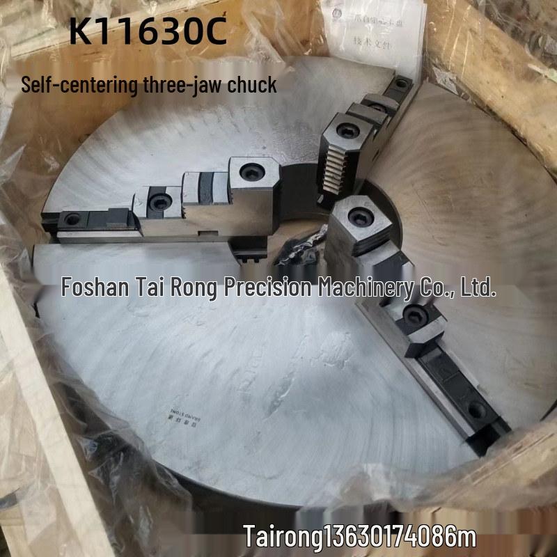 Self-Centering K11630C Three-Jaw CNC Lathe Chuck with Separating, Linkage, and Dual-Use Jaws