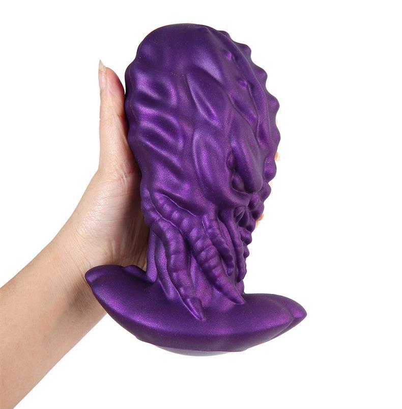 New Purple Octopus Anal Plug For Men And Women Silicone SM Anal Expansion Device Sex Toy