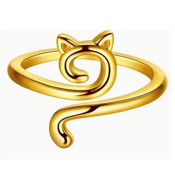 Регулируемое натяжение вязания крючком, кольцо с милым котом, кольцо с крючком для начинающих, направляющие для пряжи, держатели для пальцев, наперстки, инструменты для намотки