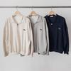 New Arrivals Open Run Women Oversized Collar Neck Pendant Puff Sweatshirt