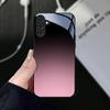 Модные чехлы для телефона с градиентом Black Pink Carcasa Стеклянный чехол для телефона для Samsung Galaxy S26 S25 S24 S23 S22 FE Ultra Plus Fundas