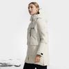 Fila Explorer Basic Куртка пуховая средней длины с капюшоном Женская Верхняя одежда Серая Бежевая A11W447916F-BG
