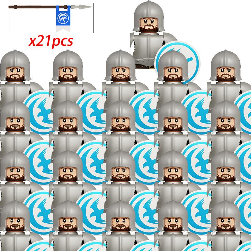 MOC Престолы Золотая Броня Воин Стражник Джейме Ланнистер Барристан Селми Мерин Трант Конструкторы Мини Экшн Фигурка Игрушки