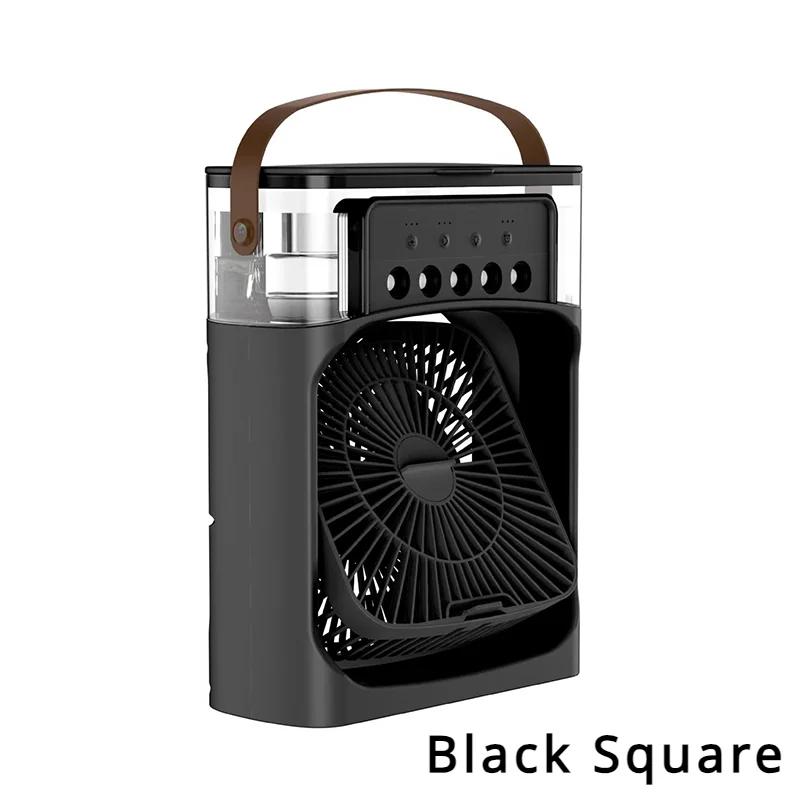 Электрический увлажнитель-распылитель, вентилятор, портативный кондиционер, USB-светильник, ночник, увлажнитель 3 в 1, мини-настольный охлаждающий вентилятор для дома