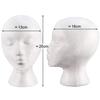 Foam Mannequin Head Reusable Head Model Mannequin Head Wig Holder Cap Display Stand for Salon Home
