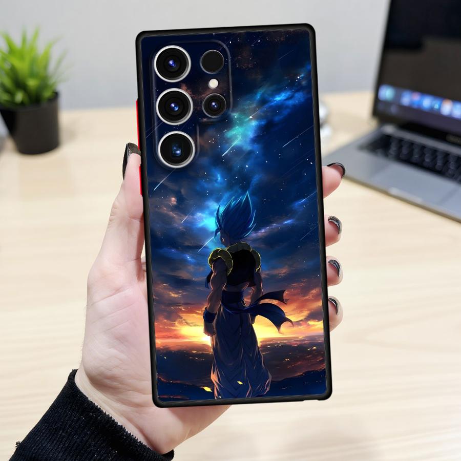 Чехол-накладка Dragon Ball Space Goku для Samsung Galaxy S25 Edge S21 S9 S22 Plus S20 S10 S23 Ultra S24 FE
