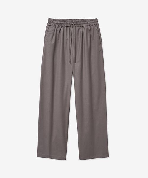 LADY VOLUME [All-Season] Banding Loose Wide Slacks_Lighe Beige