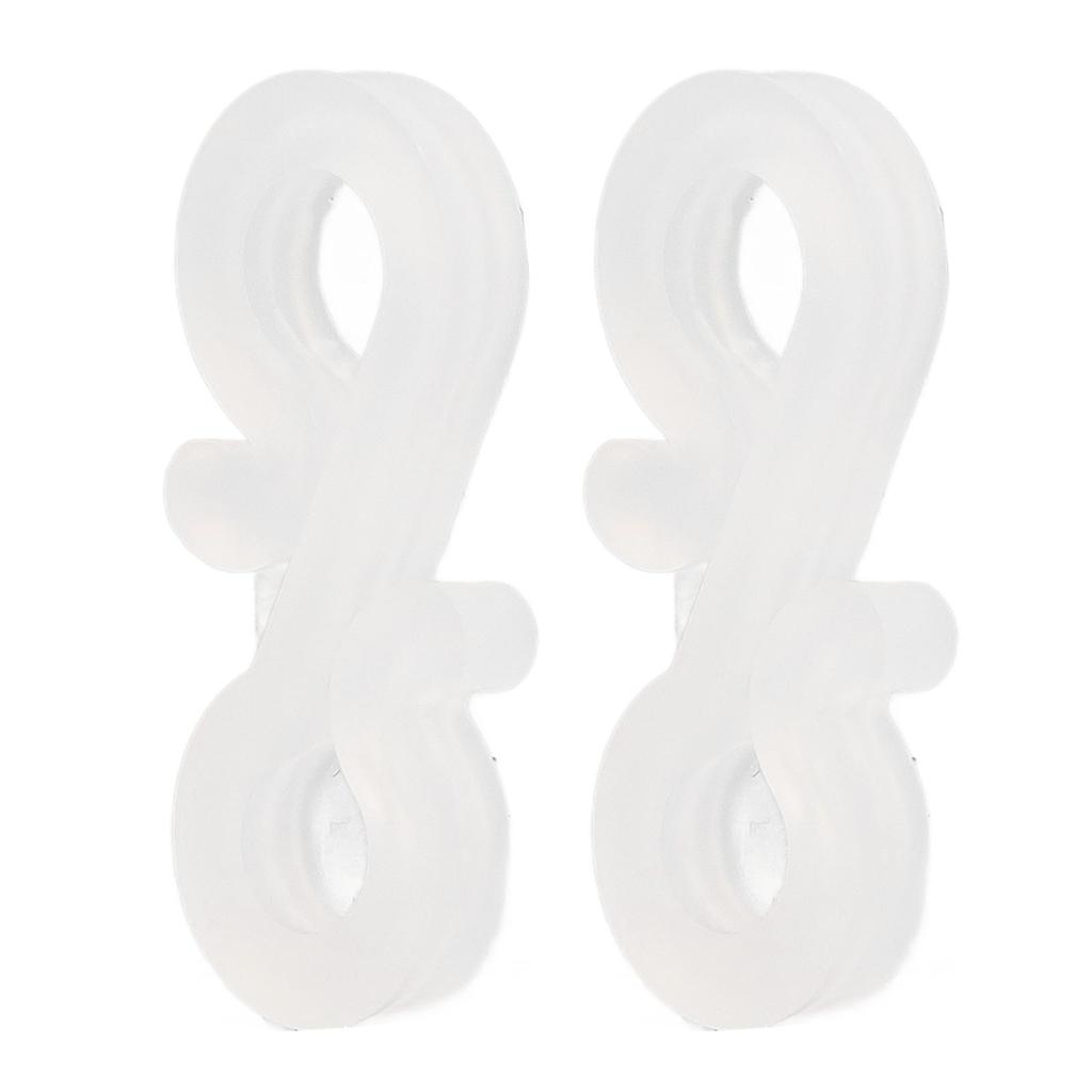 150Pcs S Shaped Hooks Sturdy Plastic Dual Ends Multipurpose Christmas Light Clips for Party Lights Decoration