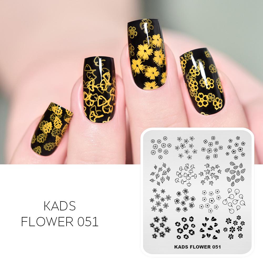 kads New 16 Designs Chinese Fashion Ocean Nail Stamp Plate Lotus Snake Dragonfly Mixed Pattern Nail Art Tools Stamping Template Stencil Plate