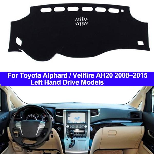 Car Dash Mat DashMat Dashboard Cover Carpet 2 Layers For Alphard Vellfire AH20 2008 2009 2010 2011 2012 2013 2014 2015  LHD RHD