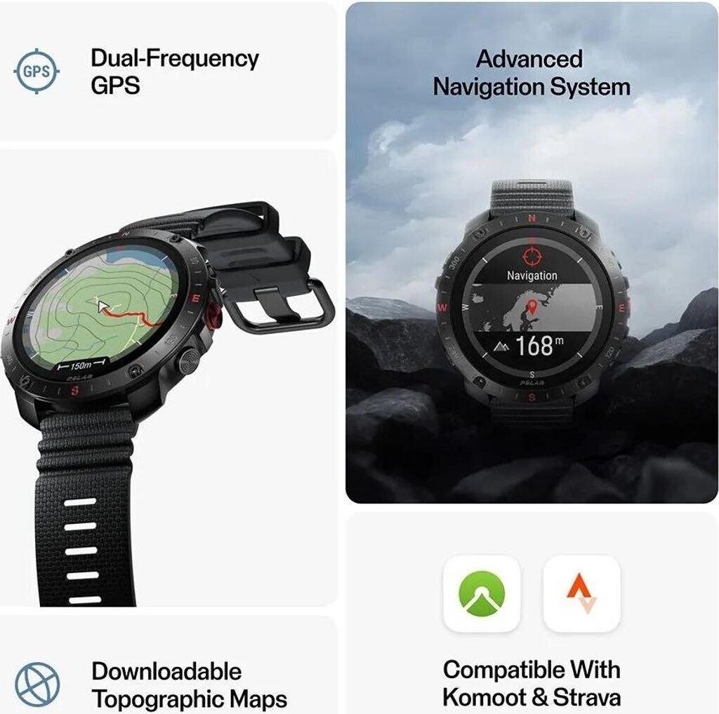 Polar Grit X2 Pro Night Black + H10
