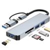 5 In 1 USB C Hub for Laptop with USB 3 0 Ports Card Reader HDMI Ethernet Adapter Multi Port Docking Station