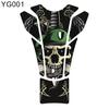 Motorcycle Skull Racing Time Fuel Tank Decal Protector Cover Fish Bone Sticker