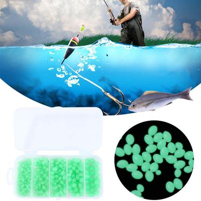 Accessories Glow In Dark Luminous Fishing Beads Fishing Lure Tackle Glowing Sink Beads Green Beads