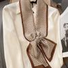 New Neckerchief Female Luxury Long Strip Scarf for Women Silk Shawl Satin Hijab Fashion Wraps Hair Bands Ribbon Headband Bandana