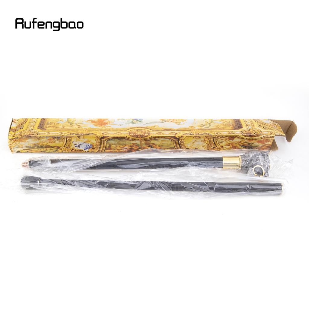 Golden Black Luxury Tiger Head Handle Fashion Walking Stick for Party Decorative Walking Cane Elegant  Knob Walking Stick 93cm