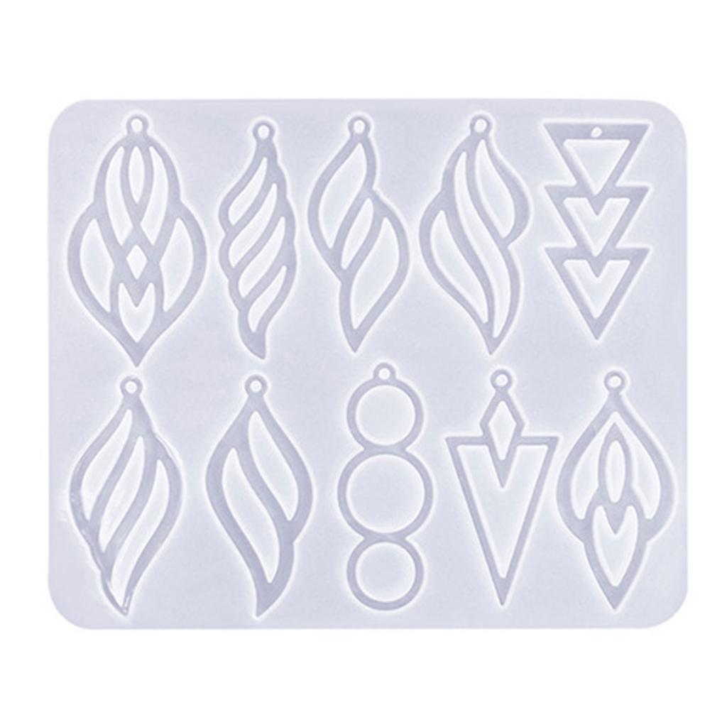 Геометрическая силиконовая форма Выдолбленные формы для сережек Формы для изготовления ювелирных изделий Силиконовые формы Идеальный подарок для мастеров
