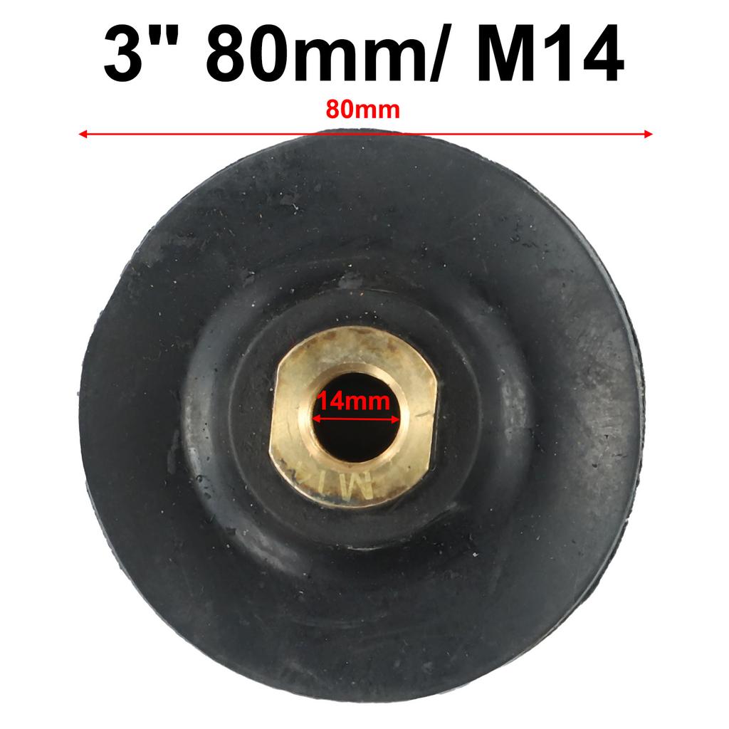 Резиновая опорная подушка держатель полировального шлифовального диска для угловой шлифмашины M10 M14 резиновая полировальная подушка-основа для угловой шлифмашины
