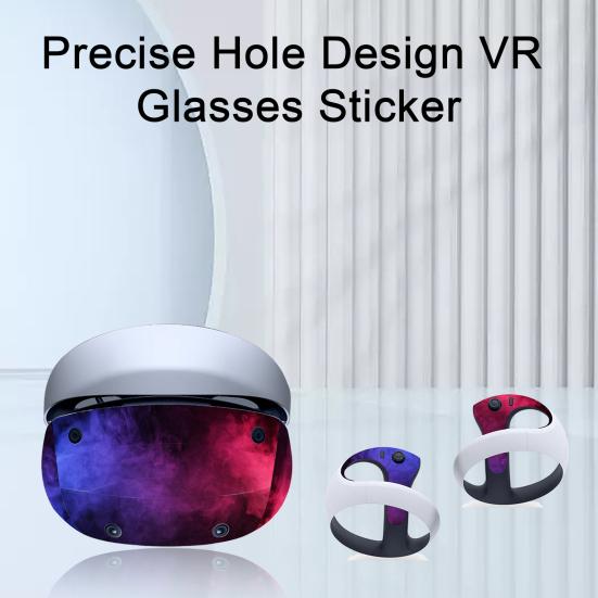Наклейка для VR-очков Уникальный прозрачный узор Защитная от царапин Легко устанавливается Наклейка для очков VR-гарнитуры для PS VR2