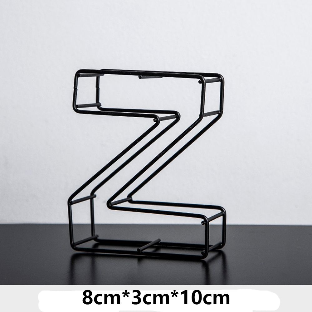 Украшение Настольное украшение Табличка на дверь Вывеска Кованое железо Алфавит Украшение для дома Металлическая Полая Буква