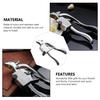 Garlic Mincer Squirrel Style Kitchen Utensil Silver 1PCS