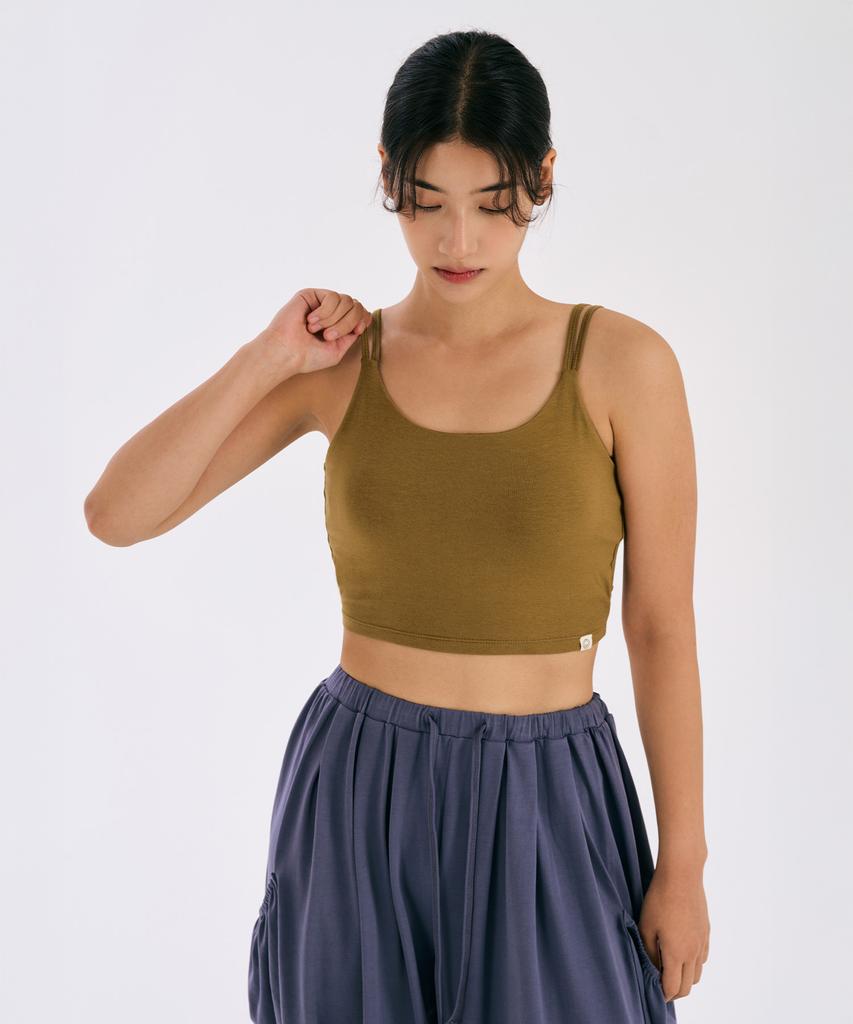 DHYANI Glow Bra Top (Caramel Brown)