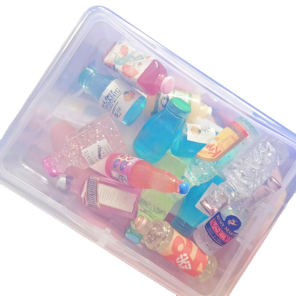 Play House Food Toys, Simulation Molds, Mini Food Games, Wine Bottles, Beverages, Children'S Play Models, 15 Packs