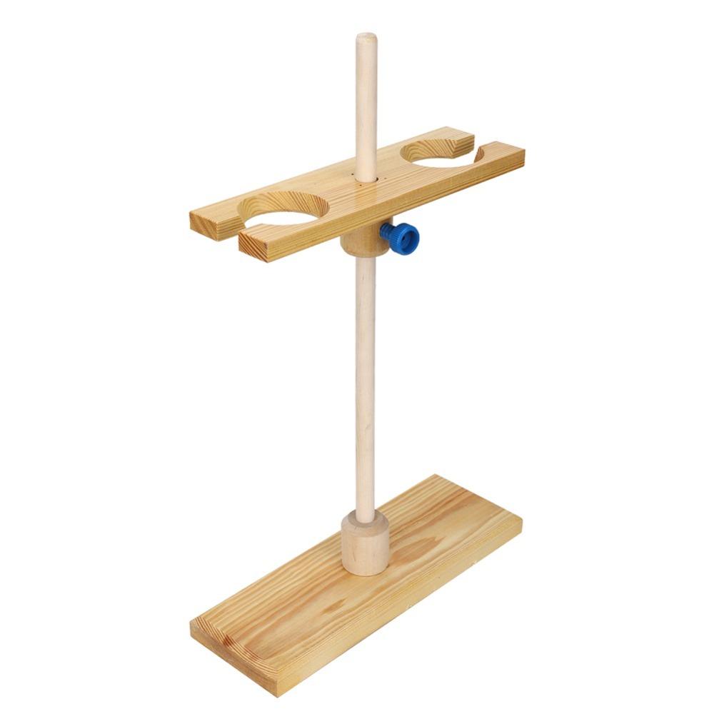 2 Hole Wood Funnel Stand 2 Hole Separatory Funnel Holder Wood Funnel Stand Research Use