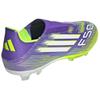 Adidas Adizero F50 League Бесшнуровочные FG MG Purple Rush Lucid Lemon Унисекс Кроссовки Cloud-White JH7734