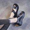 Summer New Versatile and Breathable Retro Roman Sandals Matsutake Thick Sole Sandals for Women