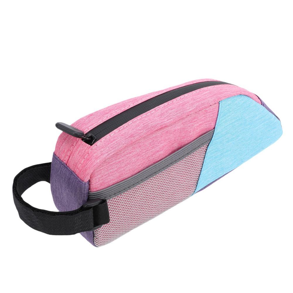 0.8L Capacity Top Tube Bike Bag Polyester Bike Triangle Frame Bag  road bike riding