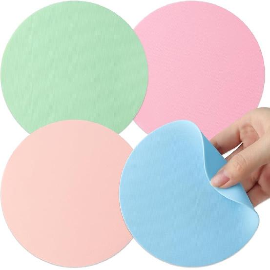 Aixoom Rubber Jar Opener Pads Set of 4, Round Heat-ulated Non-Slip Gripper Pads for Jars, Kitchen Tool for Easy Opening (Circle)