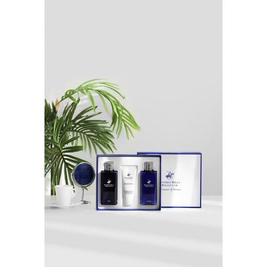 Beverly Hills Polo Club Premium Homme Скин + Лосьон + Эссенция Всё-в-одном Мужской Базовый 3 Типа в 1 Наборе SLE Мужская Косметика Набор Мужского Скина и Лосьона