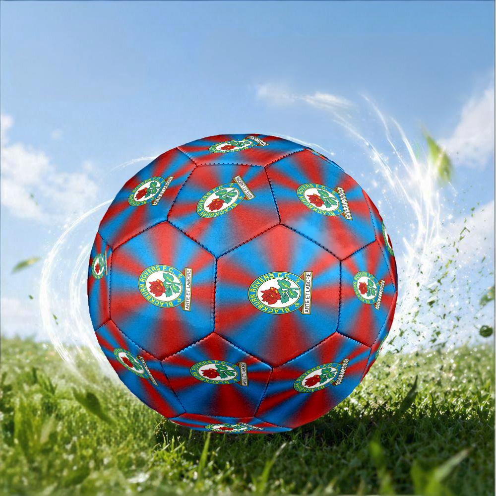 Rovers Crest Football Club Printed Size 5 Soccer Balls, High-Quality, Anti-Slip, Protective Football, A Unique Gift , Birthdays, Christmas Gifts