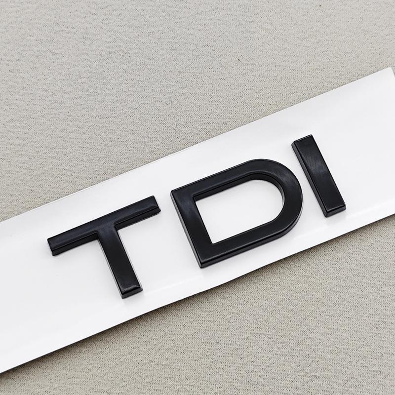 3D ABS Car Logo 1.9 2.0 2.8 3.0 4.2 TDI 3.6 Sticker Rear Trunk Emblem Badge For 5dnfg A3 A4 A5 A6 A7 A8 Q3 Q5 Q7 Q8 Accessroies dnfg5