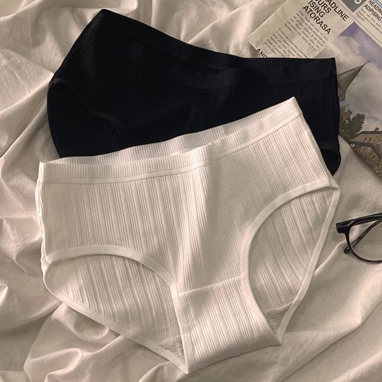 Women Underpants Mid Waist Solid Color Nylon Plus Size Japanese Style Butt-lifted Good Breathability Elastic Quick-drying Sport Casual Briefs