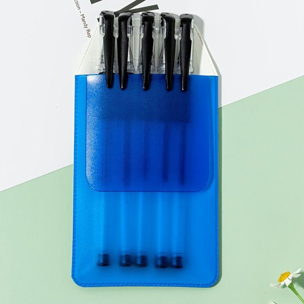 10Pcs/set Ink-Resistant Nurse Pen Pocket Multi-color Pen Insert Pouch PVC Pencil Case Doctor