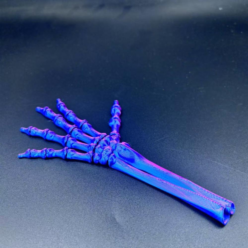 2PCS 7 Colors Simulated Skeleton Palm PLA Halloween Skull Hand Table Ornament