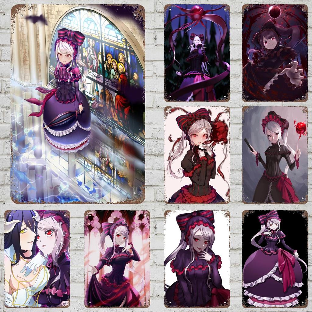 Shalltear bloodfallen Декор Винтажные Металлические Знаки Жестяные Знаки Постер Капитана Декор для Бара Паба Клуба Мужской Пещеры Настенный Декор