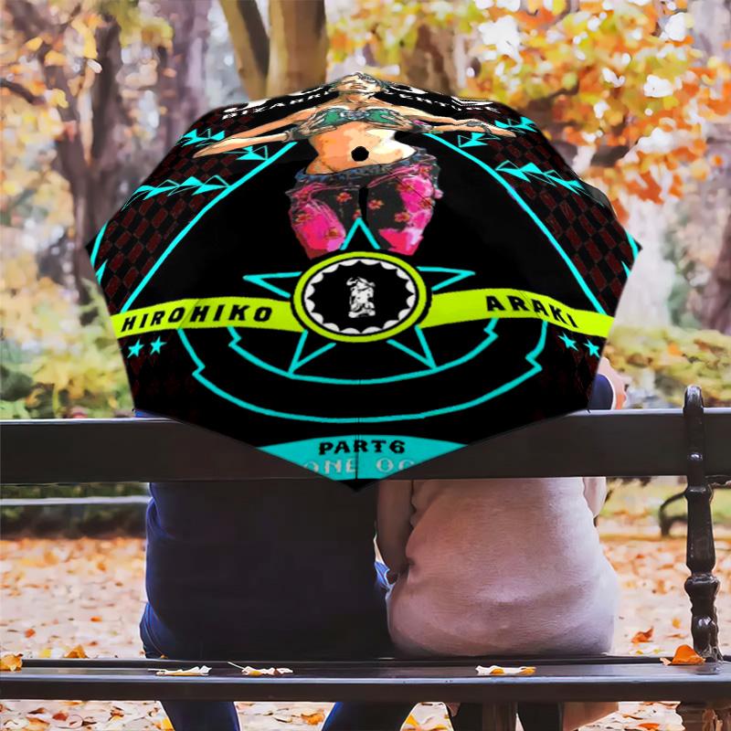 Vento Aureo: Duo's Epic Journey Folding umbrella 8 paraphenoid bones travel Umbrella Sun umbrella Three folds